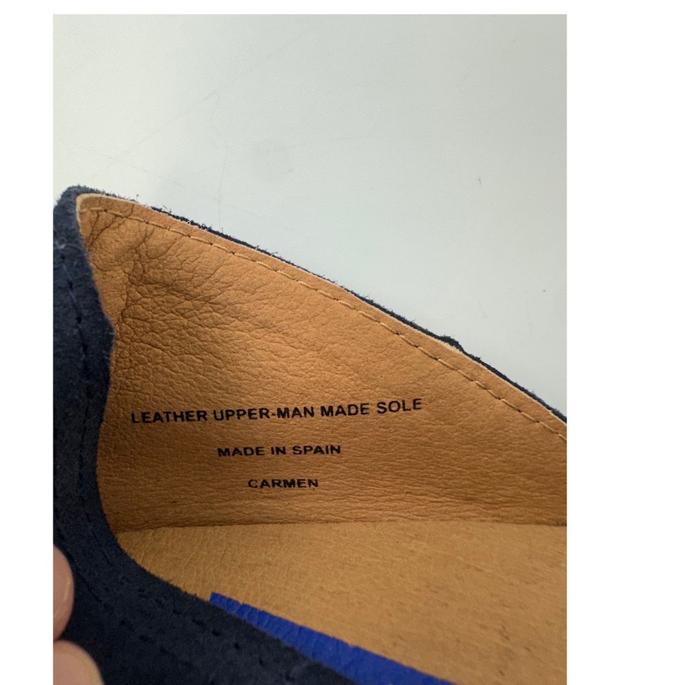 Verbenas Carmen Navy Blue Suede Espadrille Flats Spain Slip On Women 40 US 9-9.5 - Picture 8 of 12